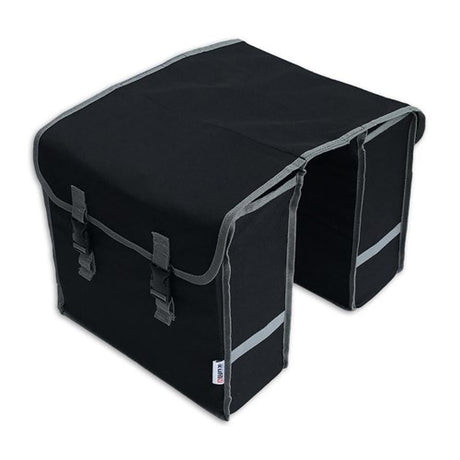 Borsa da bicicletta Lynx Double poliestere 32L nero grigio