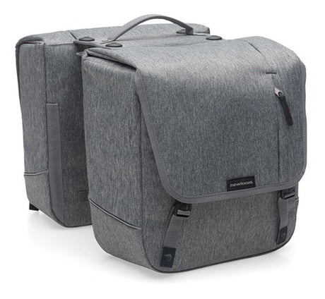 Nova Double - Borsa per biciclette doppia, grigio, acqua -repo