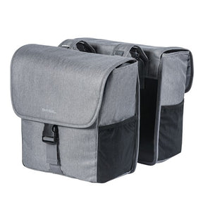 Basil Go Double Bicycle Borsa Grigio - 32L