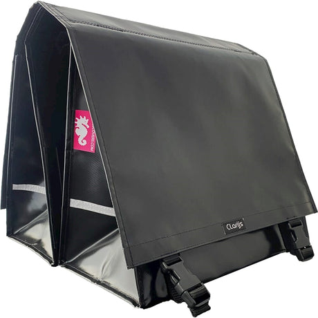 Sacca per biciclette Clarijs doppia XL PVC 46L con nero a pace
