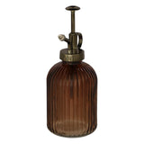 Irrigatore per piante Esschert design in vetro rigato marrone o grigio l8 x p7,6 x h19,2 cm