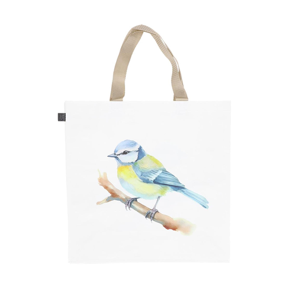 Esschert design borsa per la spesa acquerello uccello asino. 40x14,5x40 cm pag