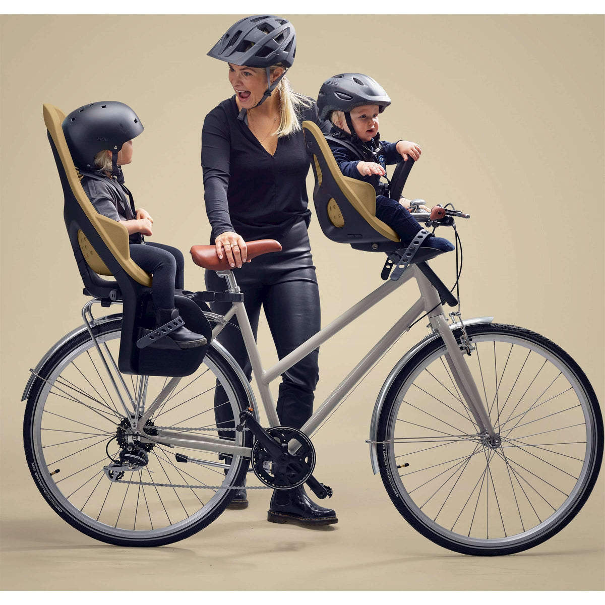 Thule yepp 2 mini - seggiolino per bicicletta - sedile anteriore - marrone finocchio