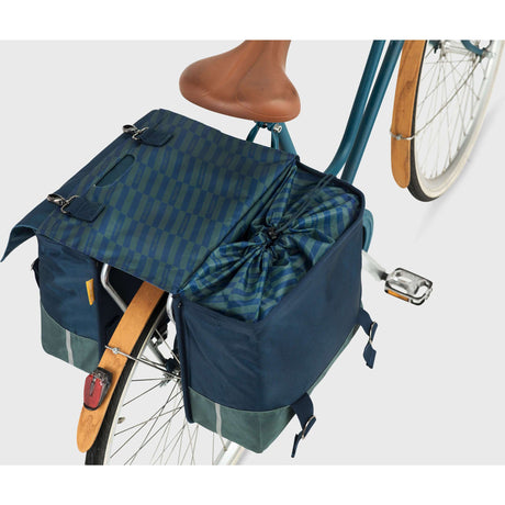 Borsa doppia da bicicletta Urban Proof 40L - blu verde