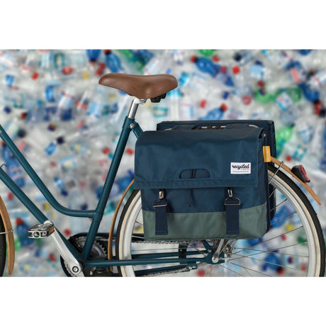 Borsa doppia da bicicletta Urban Proof 40L - blu verde