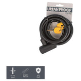 Lock a spirale urbano -resistente 12mm*150 cm nero