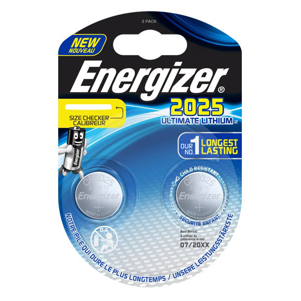 Enerdis Energizer Ultimate Litio 3V CR2025 Blister 2 pezzi