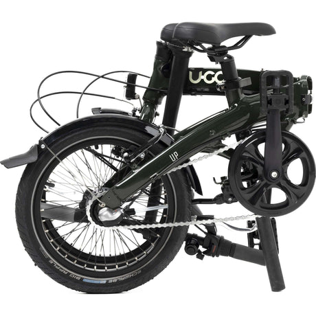 Ugo bicicletta pieghevole u.go 16 pollici go i3 nexus 3 ruota libera verde muschio