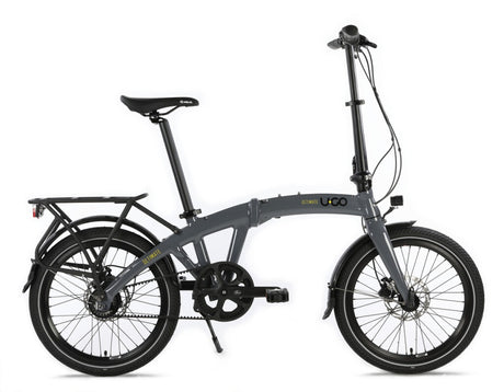 Bici pieghevole Ugo Ultimate Belt i8 cool grey