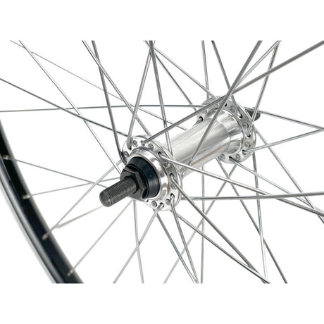 Ruota anteriore Velox mach1 m110 28 urban asse solido nero