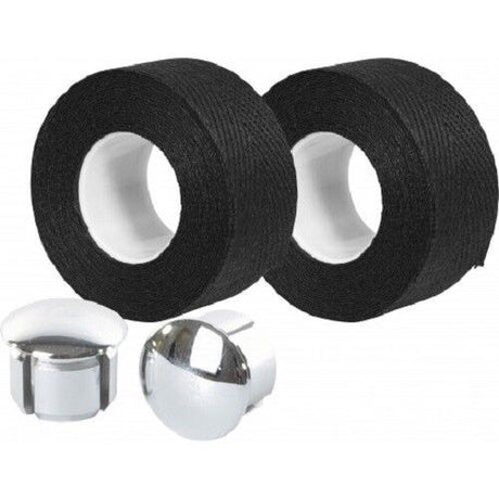 Nastro manubrio Velox tressostar 90 cotone nero (2pz)