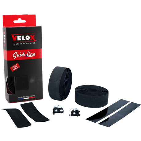 Nastro manubrio Velox maxi sughero gel nero (2pz)