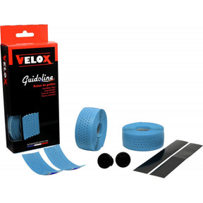 Nastro manubrio Velox morbido traforato celeste (2 pz)