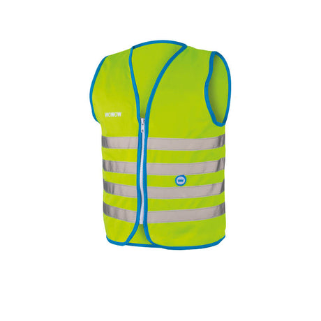 Wowow gilet di sicurezza per bambini con cerniera e 1150 - divertente giacca da ciclismo - taglia s - unisex - verde blu argento