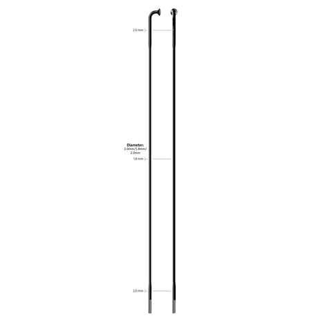 SAPIM SPAAK 14-268L RACE ACCIAIO INCELLESS Nero senza capezzolo (100 °)