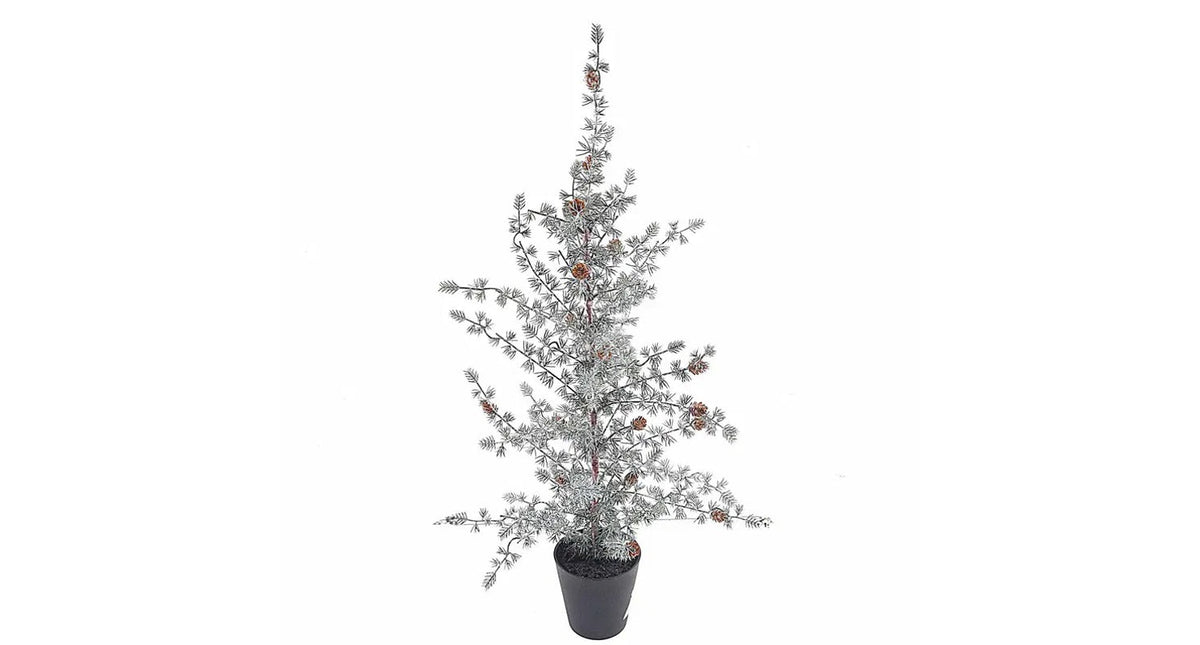 Ming pine tree in pot green white 180cm