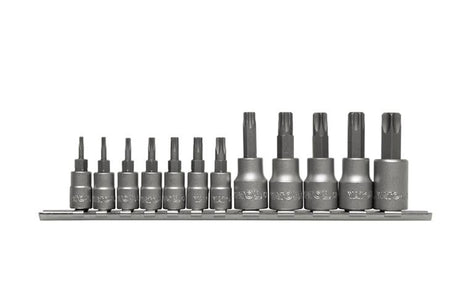 Yato torx-sleutel ingesteld op rail 12cz.
