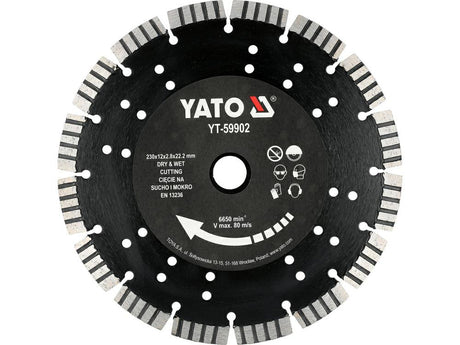 Yato diamantschijf voor gewapend beton 230mm