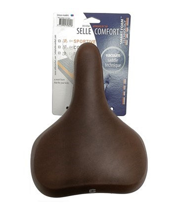 Sella comfort in memory foam marrone puro