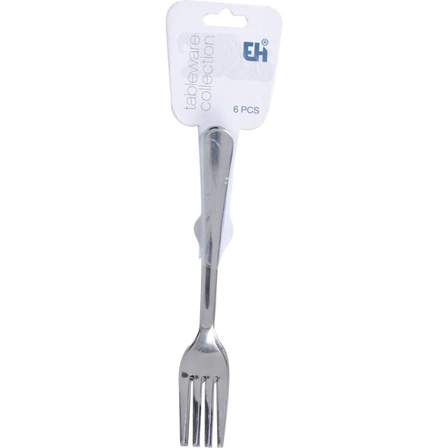 Eccellente set di forchette da pasticceria per casalinghi in acciaio inossidabile da 6 pezzi 14 cm