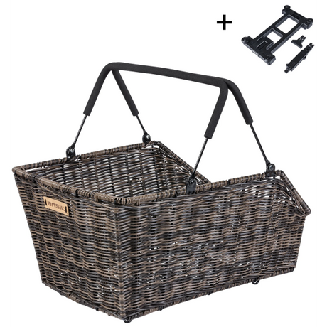 Cestino Basil cento rattan effetto marrone (mik)