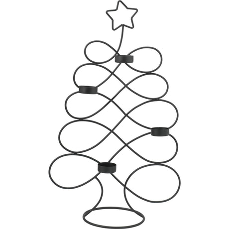 Portacandela per albero di Natale in stile domestico 48 cm