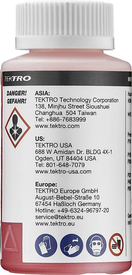 Olio freni minerale Tektro 100ml su cartoncino