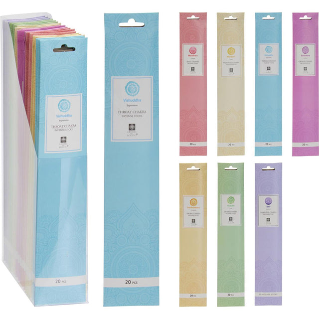 Set di bastoncini di incenso da 20 pezzi, 7 assortiti