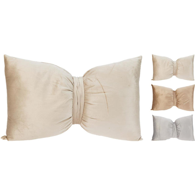Cuscino styling per la casa con fiocco 50x30 cm