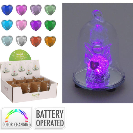 Campana in vetro LED 8cm 12 colori assortiti