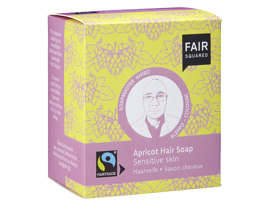 Shampoo solido quadrato Fair - albicocca sensibile - 2 pezzi