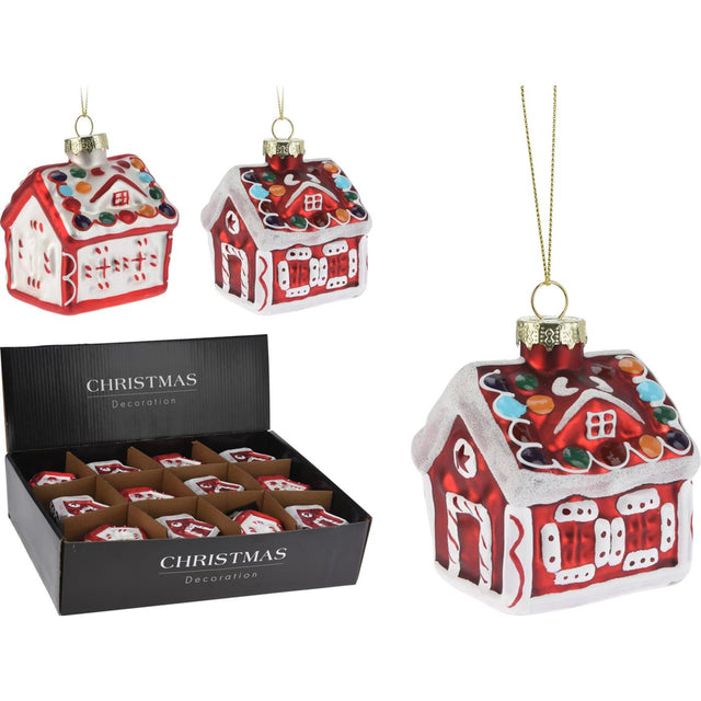 Appendiabiti casa rosso 8 cm espositore da 12 pezzi