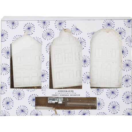 Set di fragranze per lo styling della casa 3 pezzi blu Delft