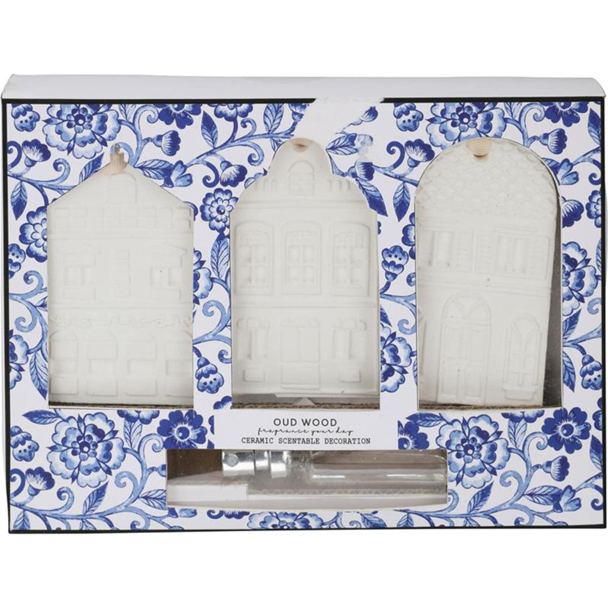 Set di fragranze per lo styling della casa 3 pezzi blu Delft