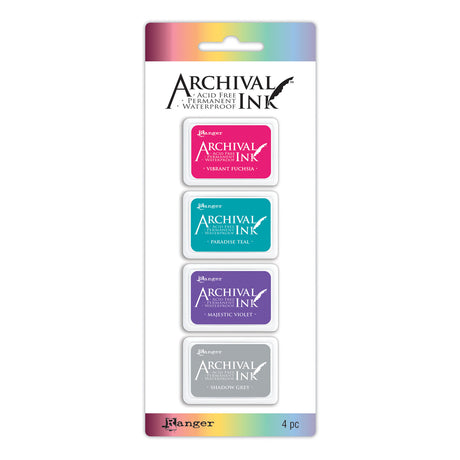Ranger ink ranger • kit mini tampone di inchiostro d'archivio 4