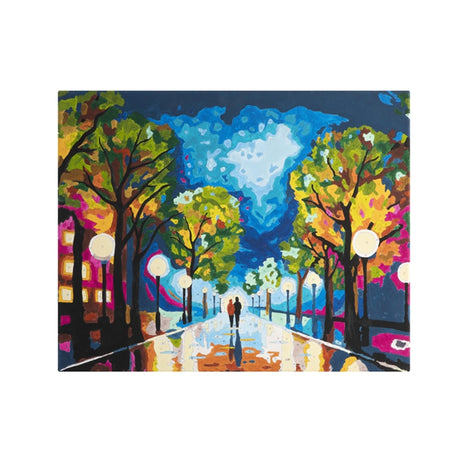 Grafix pittura con i numeri passeggiata serale 40x50 cm