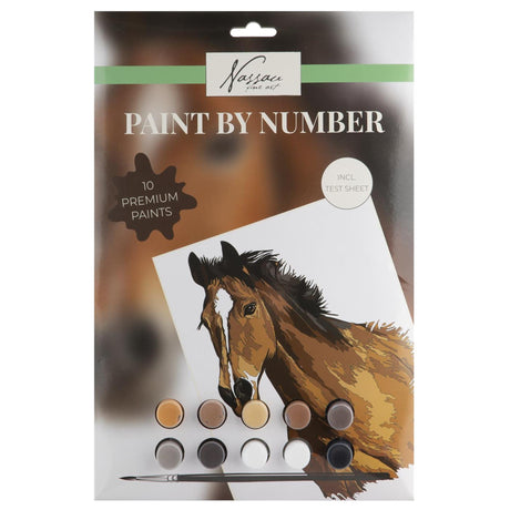 Dipingi per numero di cavallo