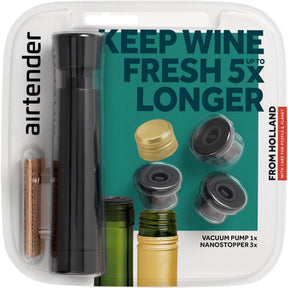 Set pompa per vuoto per vino Airtender