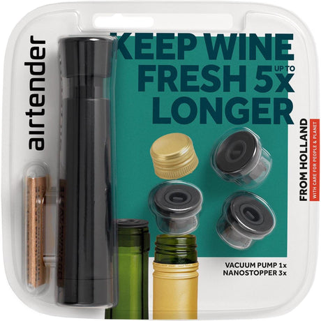 Set pompa per vuoto per vino Airtender