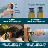Set pompa per vuoto per vino Airtender