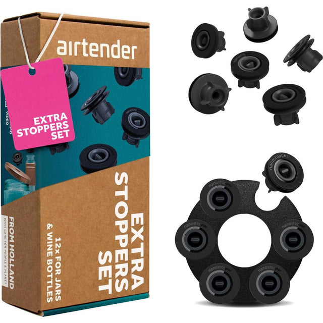 Airtender 12 tappi per vino in confezione regalo