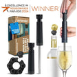 Amanti del vino Airtender - pompa a vuoto con 3 tappi per vino e aeratore in confezione regalo