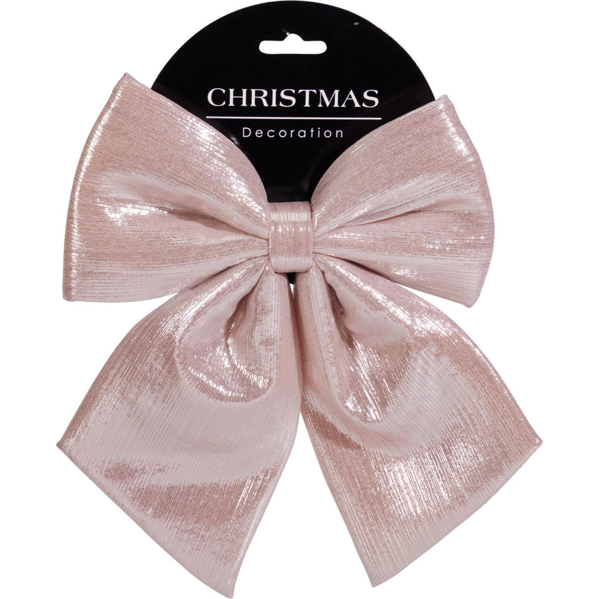Home styling fiocco rosa 23 cm Ciondolo natalizio fiocco rosa 23 cm