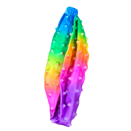 Pallina Summerplay appuntita arcobaleno 20 cm in plastica