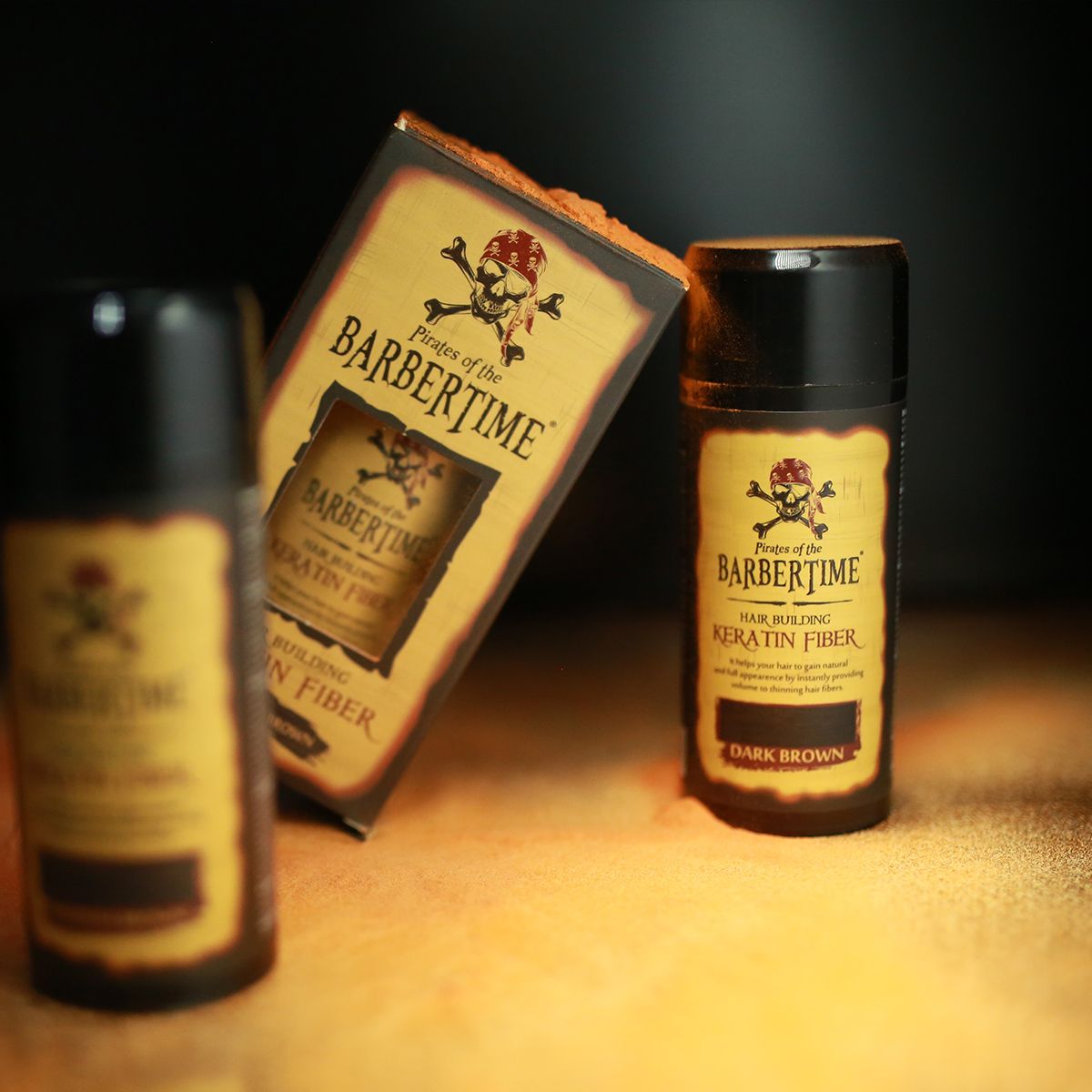 Barbertime hair building fibra di cheratina castano scuro 21gr.