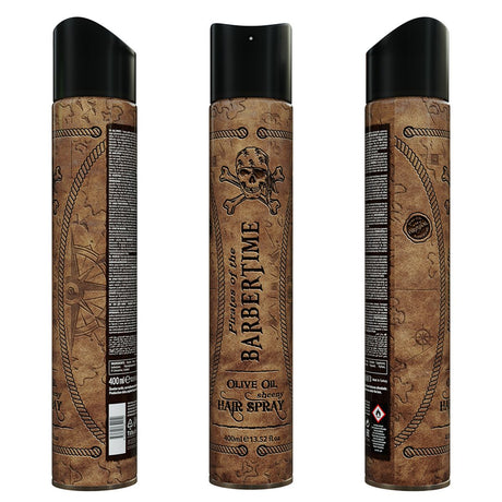 Barbertime lacca per capelli lucidante olio d'oliva 400ml