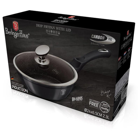 Padella Berlingerhaus con coperchio 24 cm Metallic Line Carbon Pro Edition Induzione