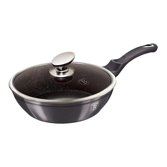 Padella Berlingerhaus con coperchio 24 cm Metallic Line Carbon Pro Edition Induzione