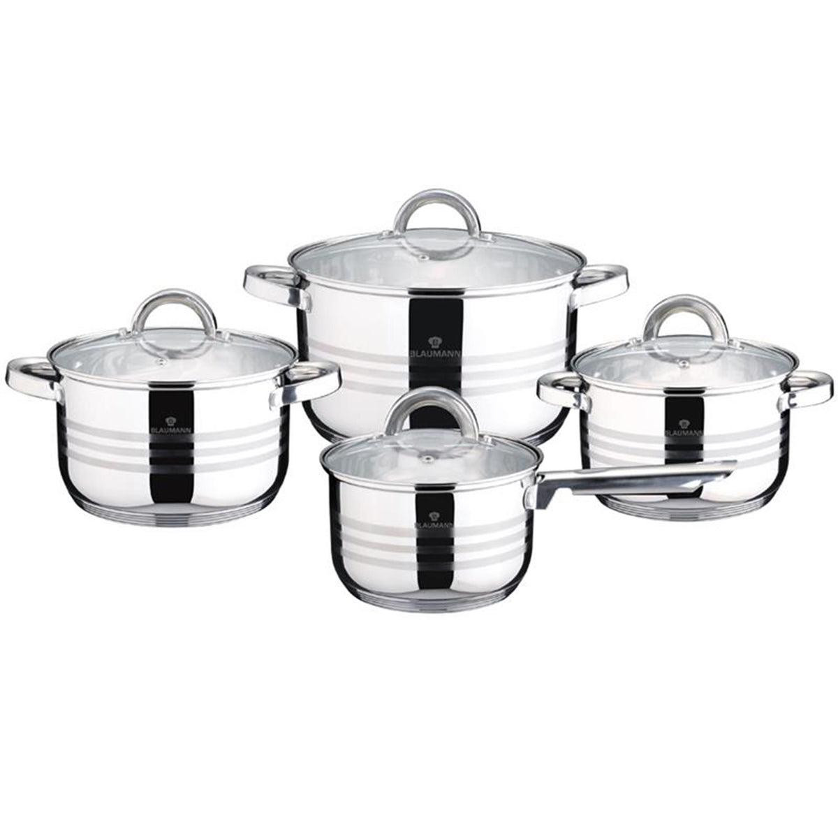 Set di padelle 8 pezzi Berlingerhaus linea gourmet induzione