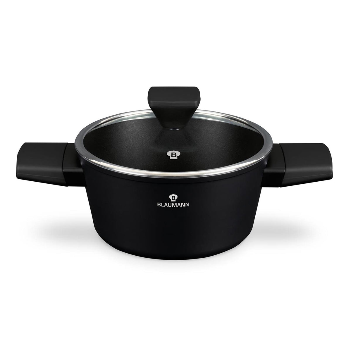 Casseruola Blaumann Black Silver Collection con coperchio ø20cm